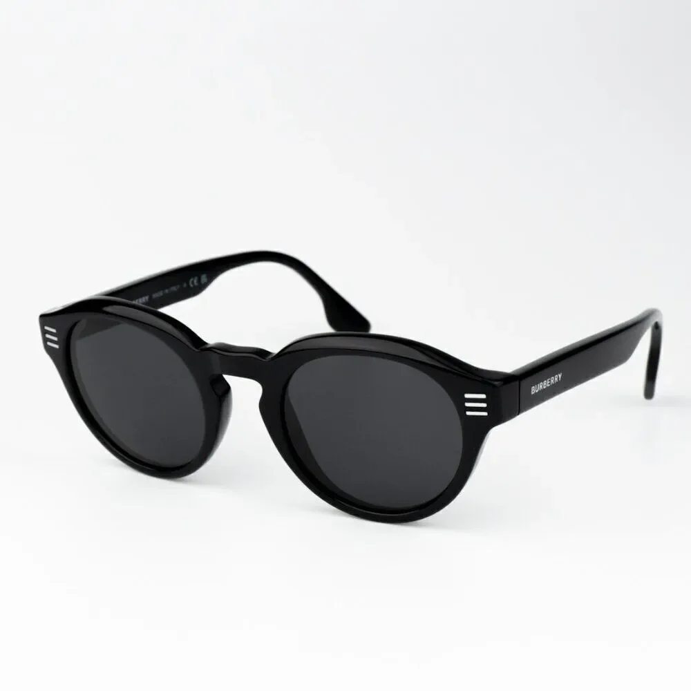 SALE! NEW Burberry BE4404 300187 Black Grey Oval Unisex Sunglasses BE4404